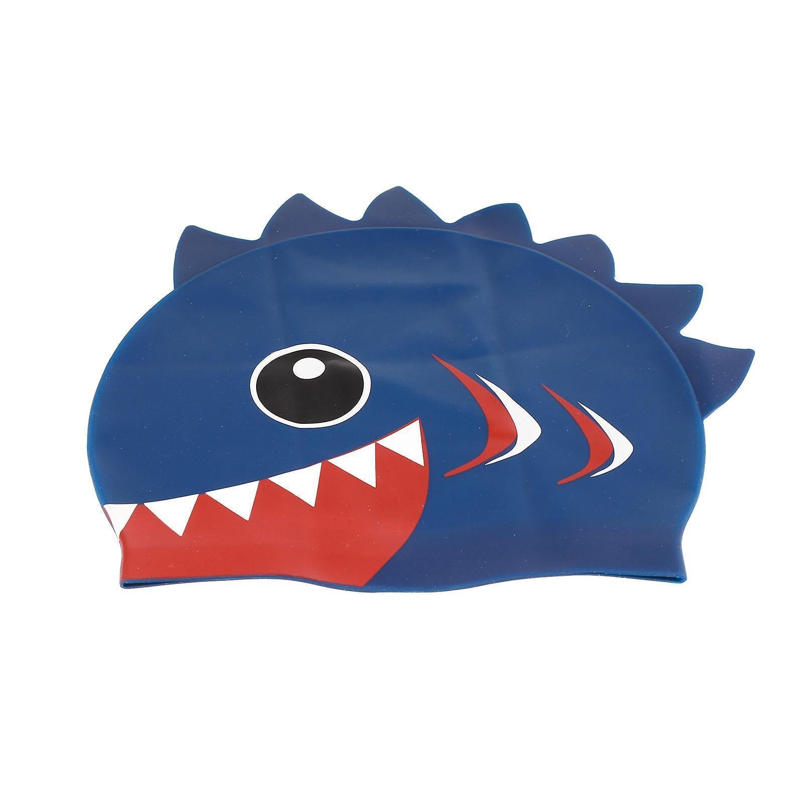 Silicone Swimming Cap Cartoon Pattern Small Fish Cap Swimming Cap Shark Cap - Image 1