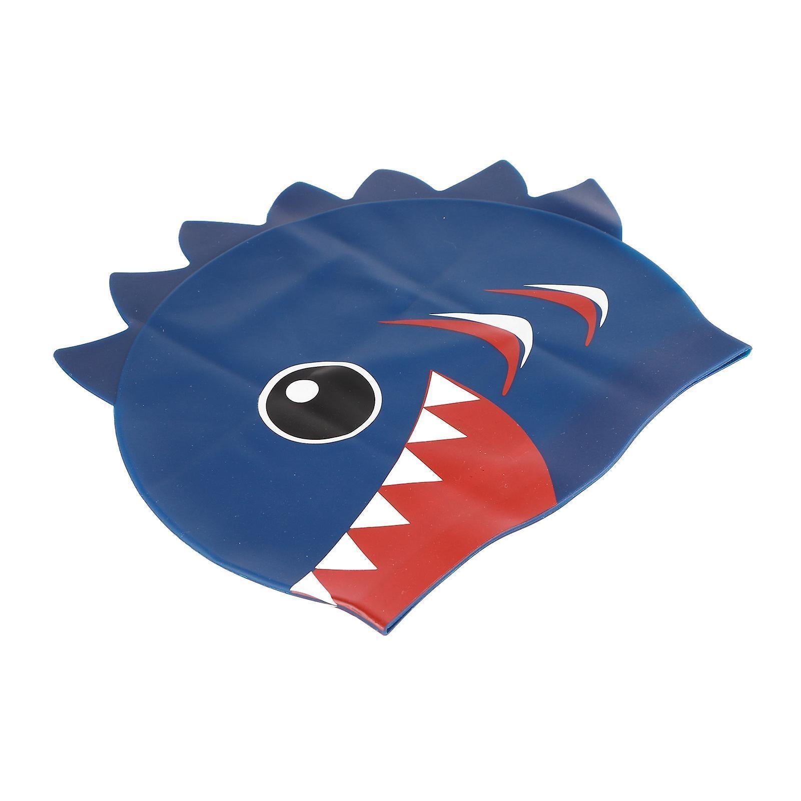 Silicone Swimming Cap Cartoon Pattern Small Fish Cap Swimming Cap Shark Cap - Image 2