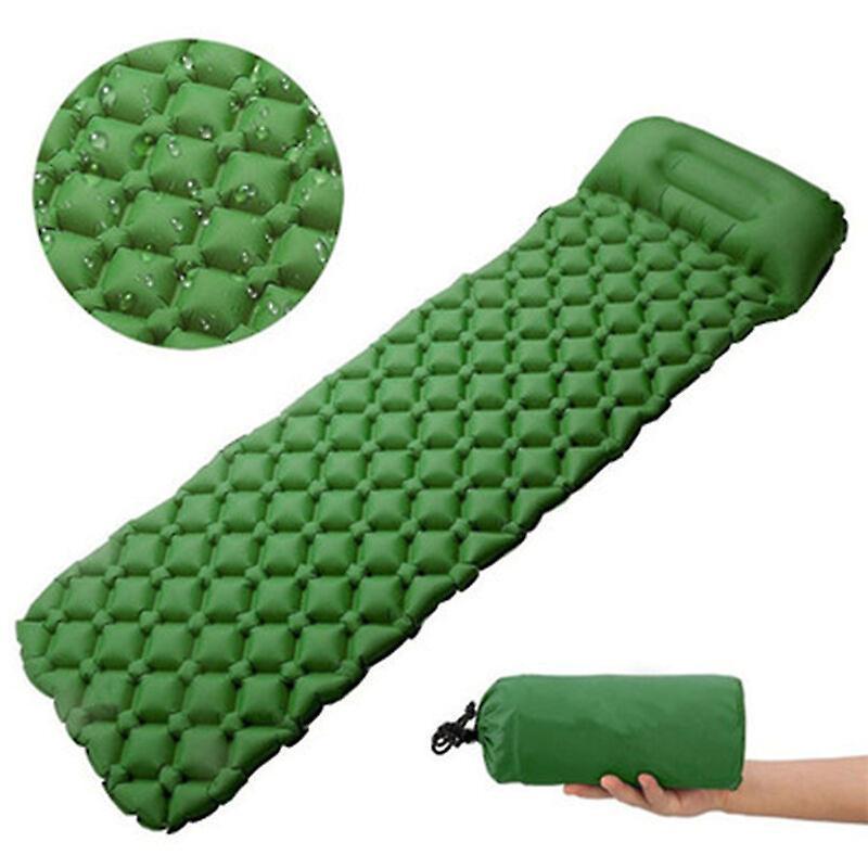 Ultralight Sleeping Pad with Built-in Pillow, Inflatable Camping Mattress for Backpacking, Traveling and Backpacking, Compact and Portable Camping Mat - Image 1