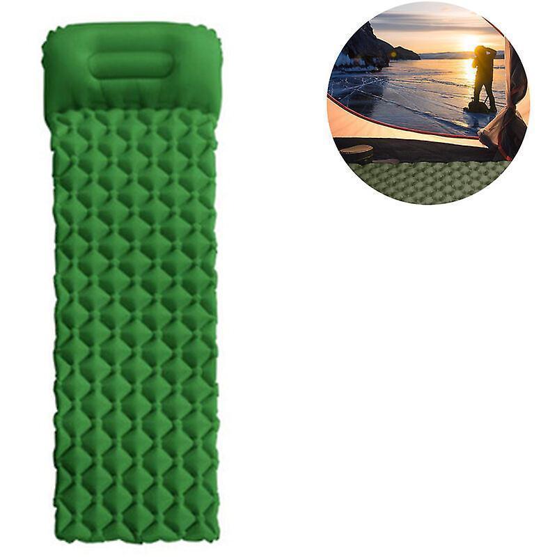 Ultralight Sleeping Pad with Built-in Pillow, Inflatable Camping Mattress for Backpacking, Traveling and Backpacking, Compact and Portable Camping Mat - Image 2