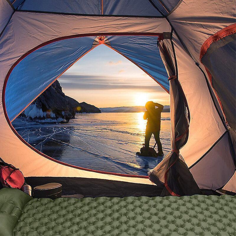 Ultralight Sleeping Pad with Built-in Pillow, Inflatable Camping Mattress for Backpacking, Traveling and Backpacking, Compact and Portable Camping Mat - Image 3