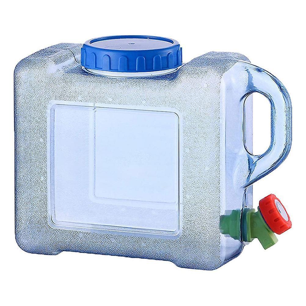 Water Container Water Storage Bucket with Faucet Portable Water Canteen for Outdoor Camping Hiking Picnic - Image 1