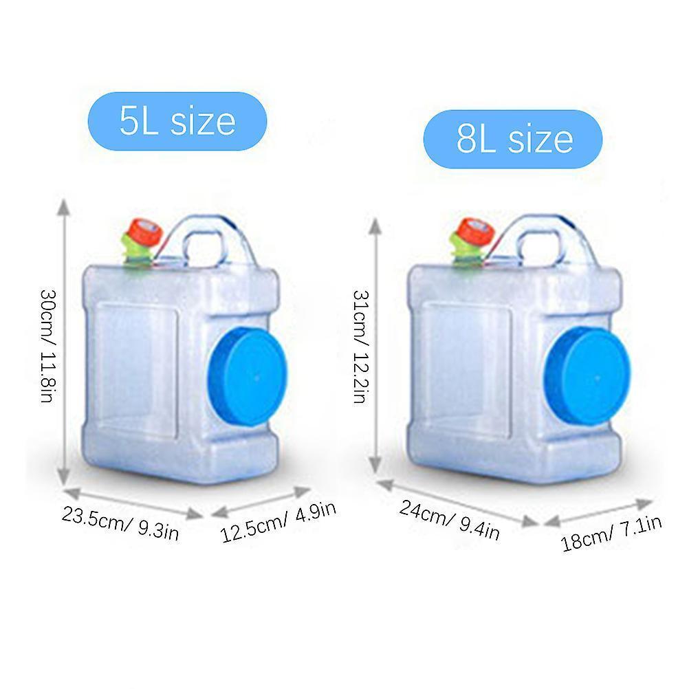 Water Container Water Storage Bucket with Faucet Portable Water Canteen for Outdoor Camping Hiking Picnic - Image 2