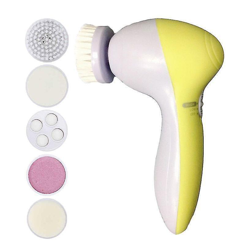 Electric Facial Cleaner 5 In 1 Face Cleansing Brush Wash Machine Spa Skin Care Massager Blackhead Cleaning Facial Cleanser Tools - Image 2