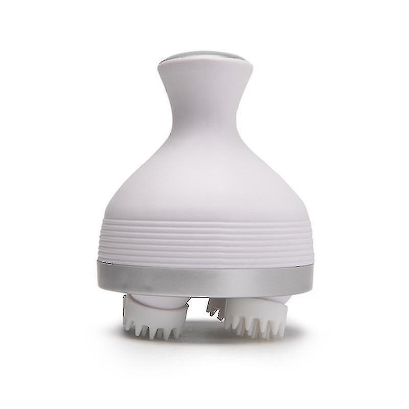 Pet Head Massager, Soft Silicone Brush Head, Gentle Massage, Usb Charging, Electric Pet Massager 1pcs-white - Image 2