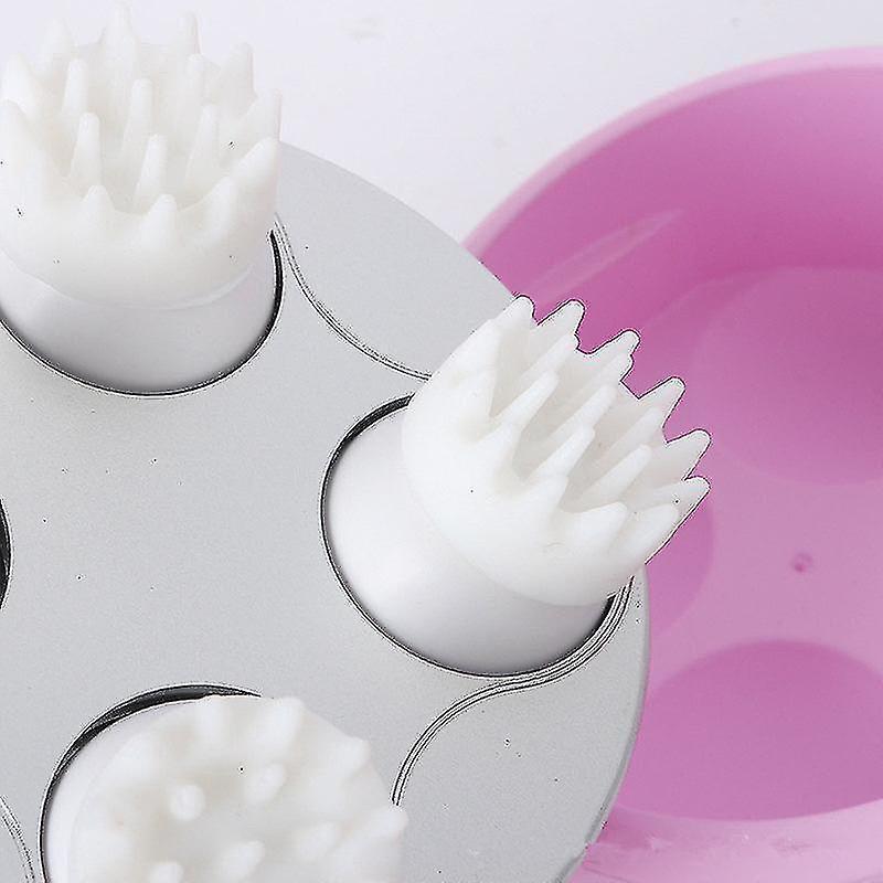 Pet Head Massager, Soft Silicone Brush Head, Gentle Massage, Usb Charging, Electric Pet Massager 1pcs-white - Image 3