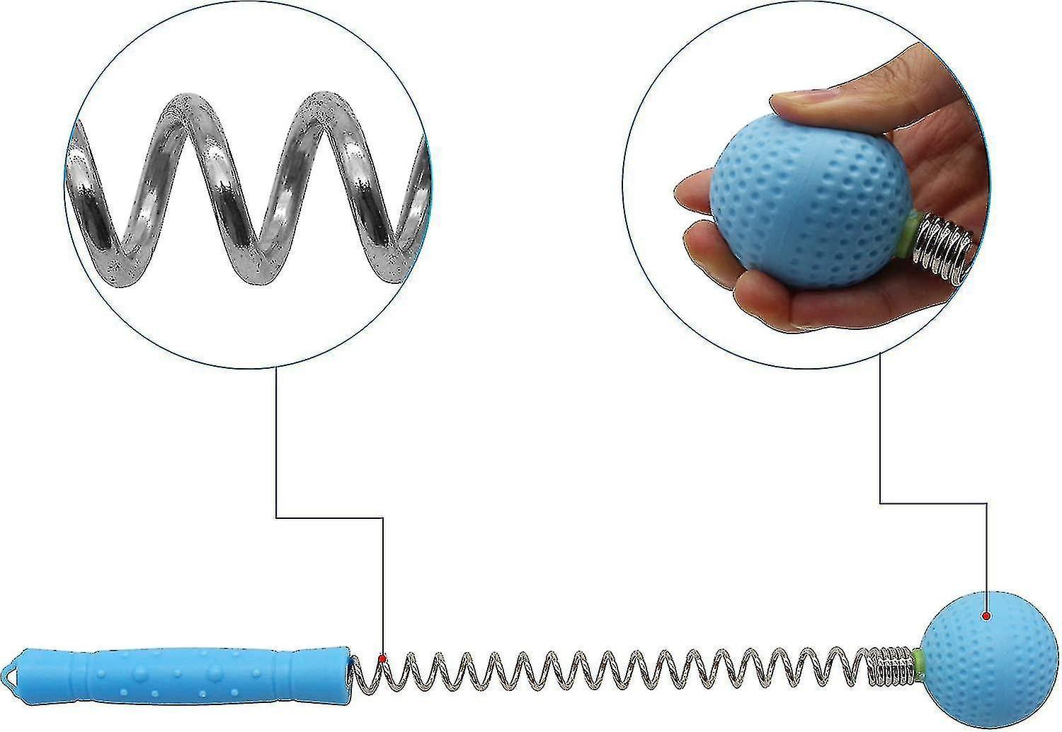 2pcs Massage Stick,massage Ball Hammer, Blue - Image 5