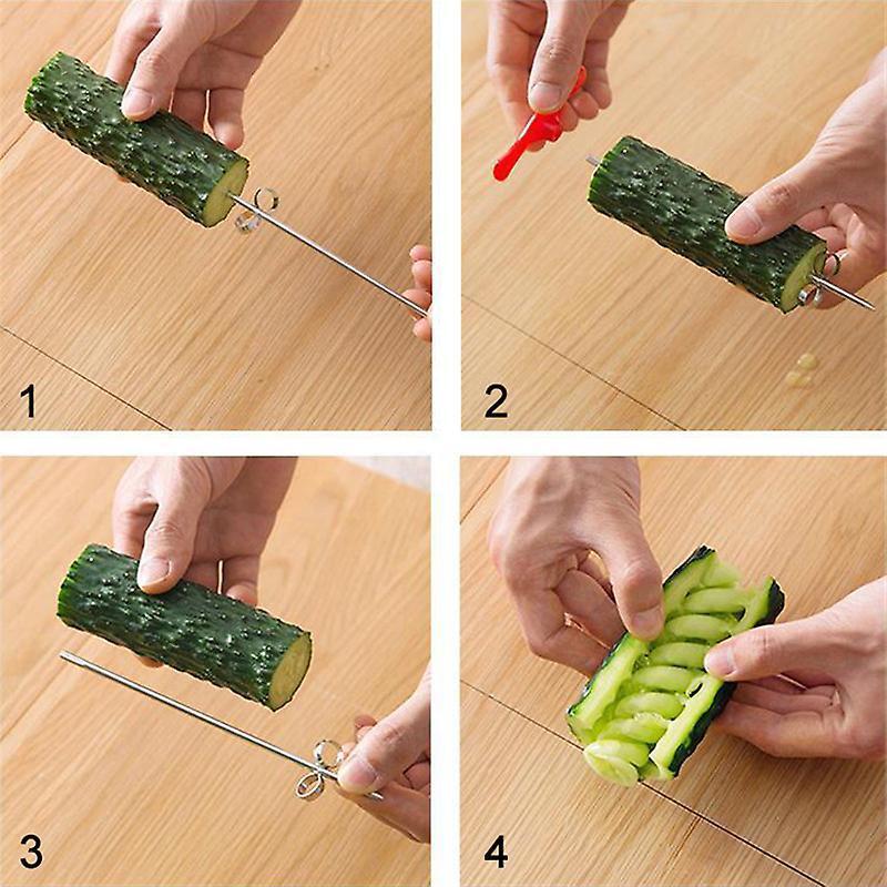 Vegetables Spiral Knife Potato Carrot Cucumber Salad Chopper Easy Spiral Screw Slicer Cutter Kitchen Tools Kitchen Gadgets - Image 5
