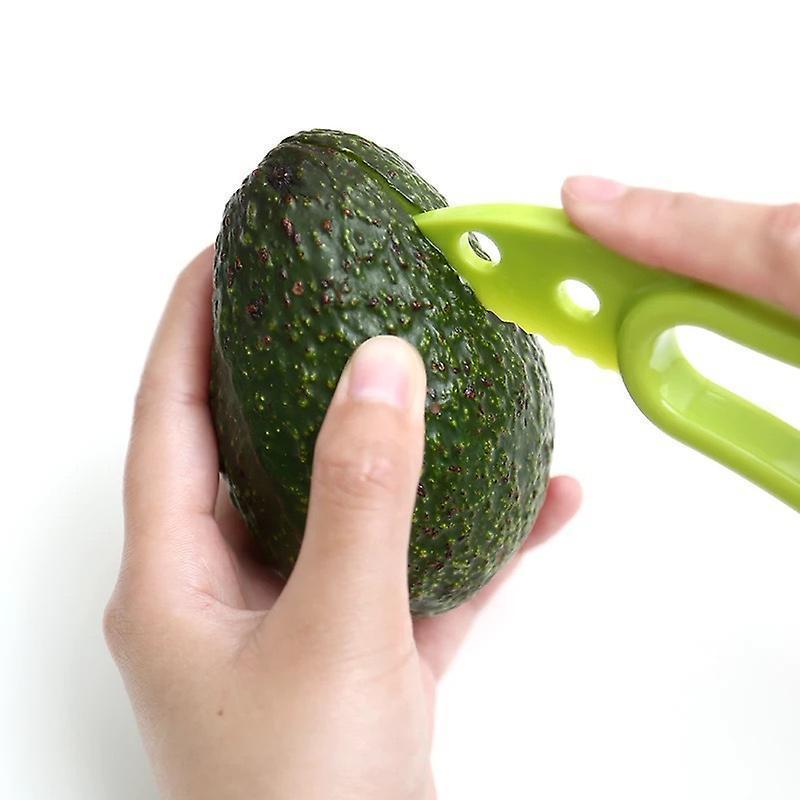 3 In 1 Avocado Slicer Shea Corer Butter Fruit Peeler Cutter Pulp Separator Plastic Knife Kitchen Vegetable Tools Kitchen Gadgets - Image 3