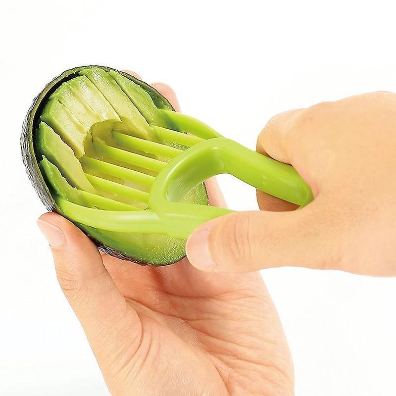 3 In 1 Avocado Slicer Shea Corer Butter Fruit Peeler Cutter Pulp Separator Plastic Knife Kitchen Vegetable Tools Kitchen Gadgets - Image 5