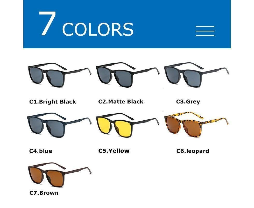 Retro Sunglasses Women Men Fashion Square Sun Glasses Ladies Luxury Brand Female  Male UV400 - Bright Black - Image 4