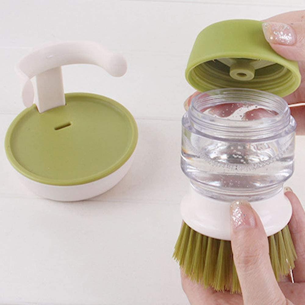 Palm Brush Upgraded,dish Brush Kitchen Soap Dispensing Brush With Storage Stand Dishes Mini Soap Liquid Brush For Kitchen Dish Pot Pan Sink - Image 3