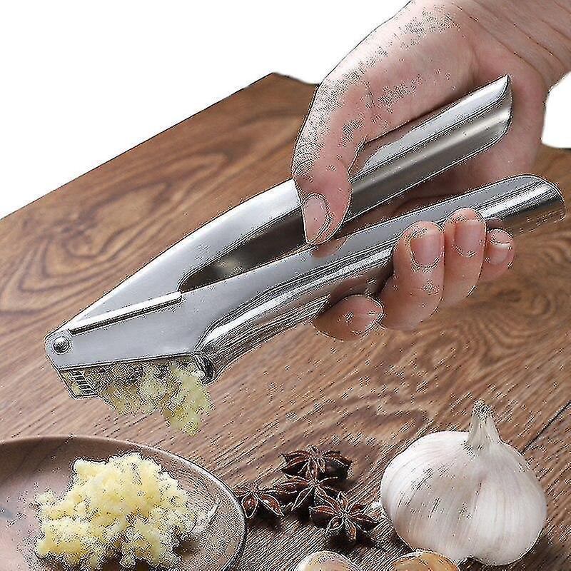 Garlic Press Stainless Steel Crusher Rust Proof Mincer Kitchen Tools - Image 3