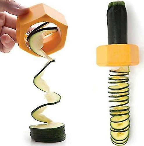 2pcs Creative Kitchen Gadget Spiral Cucumber Slicer Nut Shape Vegetable Cutter - Image 1