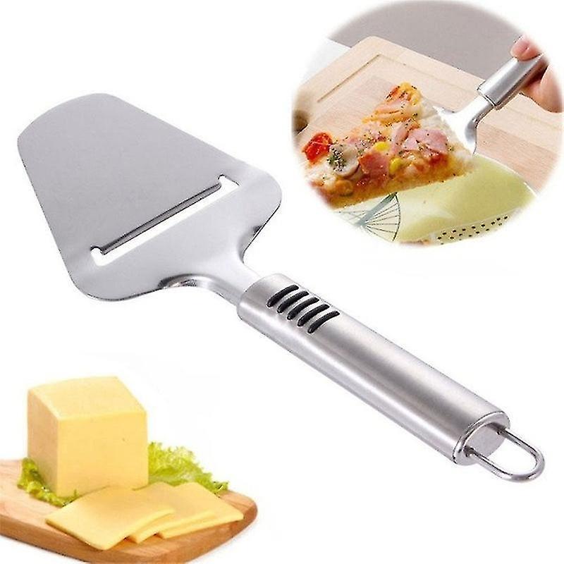 Silver Stainless Steel Cheese Peeler  Slicer Cutter Butter Slice Cutting Knife Kitchen Cooking Tools - Image 1