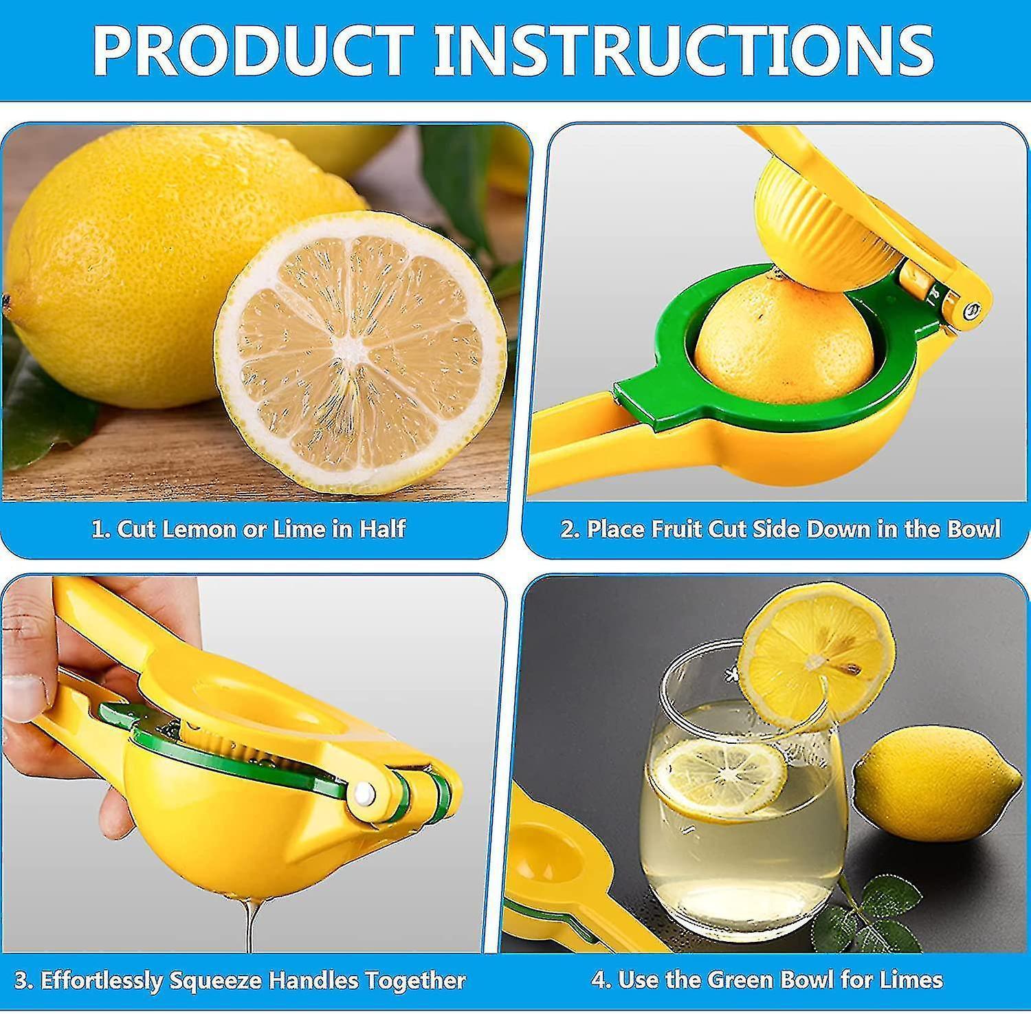 Lemon Squeezer,kitchen Manual Juicer Lemon Squeezer, Easy To Use Hand Press - Image 5