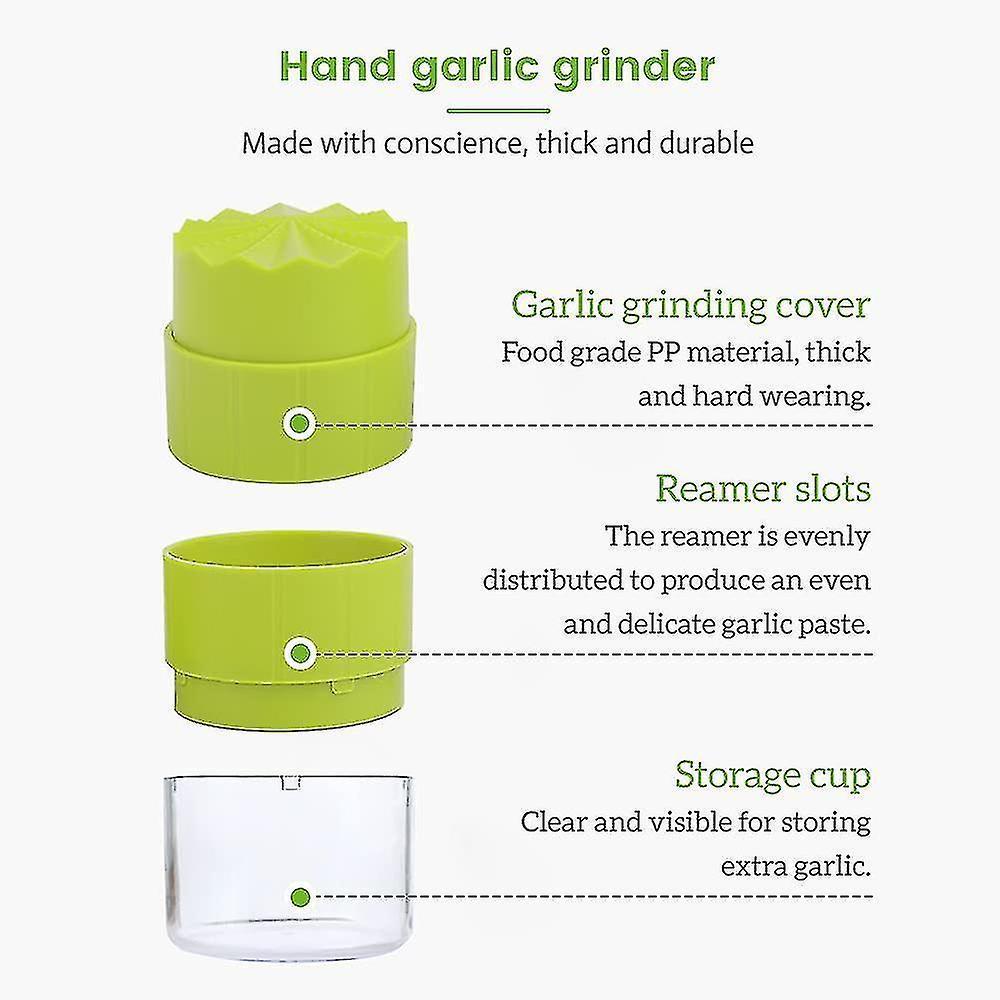 Manual Garlic Crusher, Garlic Twist Crusher Press, Plastic Garlic Press, Crusher Garlic, Practical Kitchen Tool - Image 2