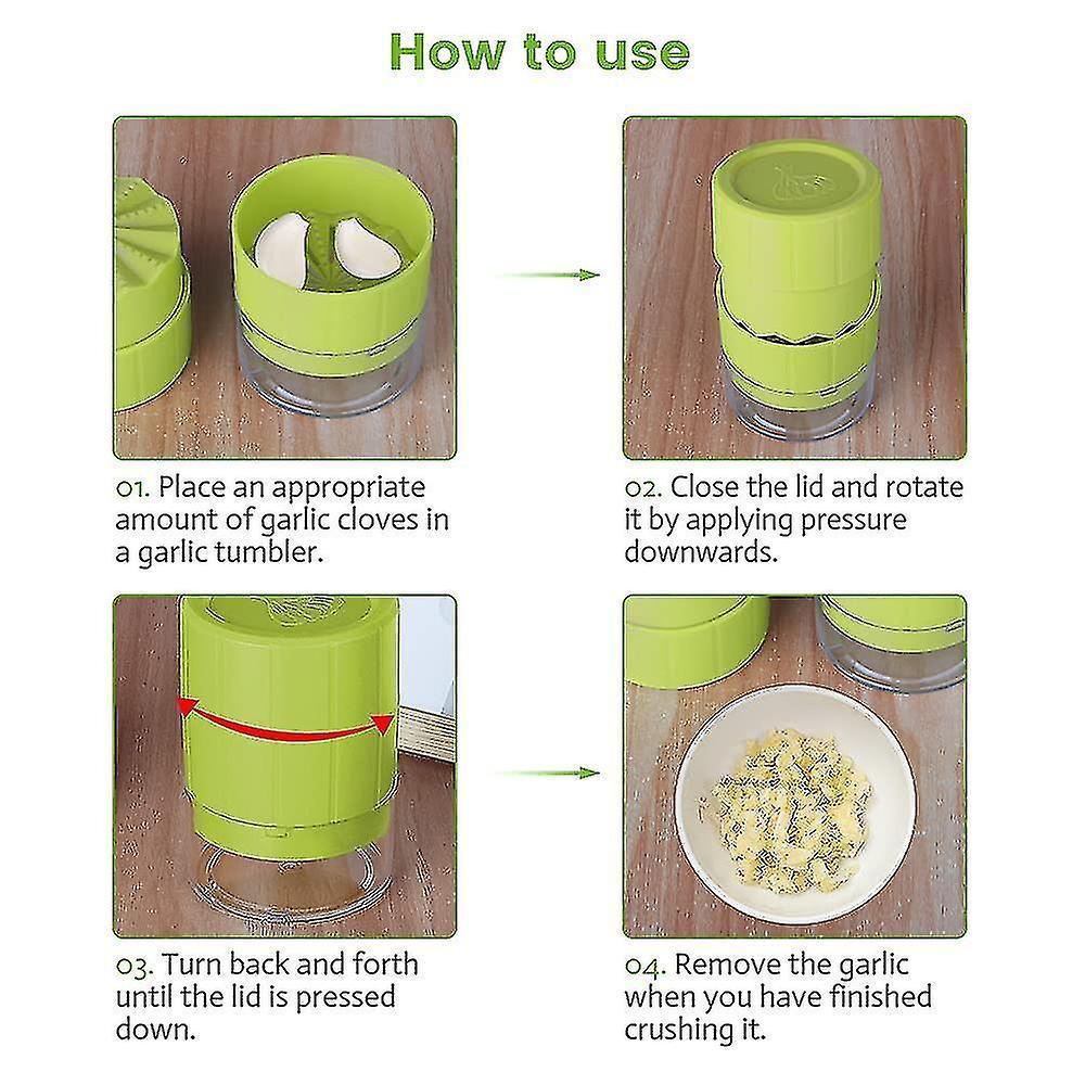 Manual Garlic Crusher, Garlic Twist Crusher Press, Plastic Garlic Press, Crusher Garlic, Practical Kitchen Tool - Image 5