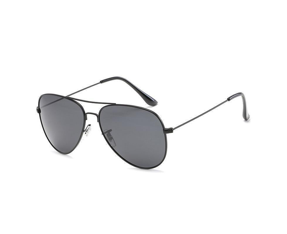 SPLOV Aviation Polarized Sunglasses Men and Women Brand Designer Pilot Sun Glasses Classic Coating Driving - Black Grey - Image 1