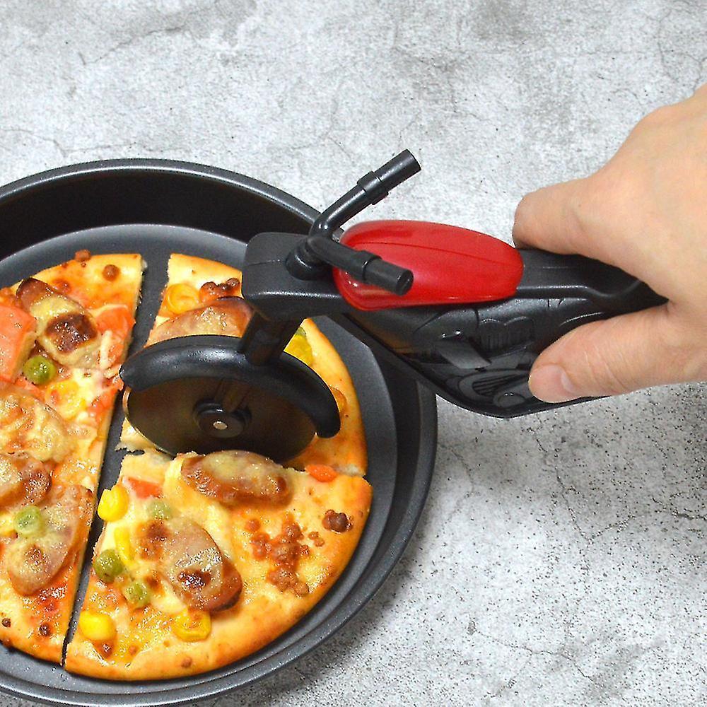 Stainless Steel Pizza Cutter Single Wheel Cut Tools Pizza Chopper Slicer Kitchen Gadget Household Cake Cutter Knives - Image 1