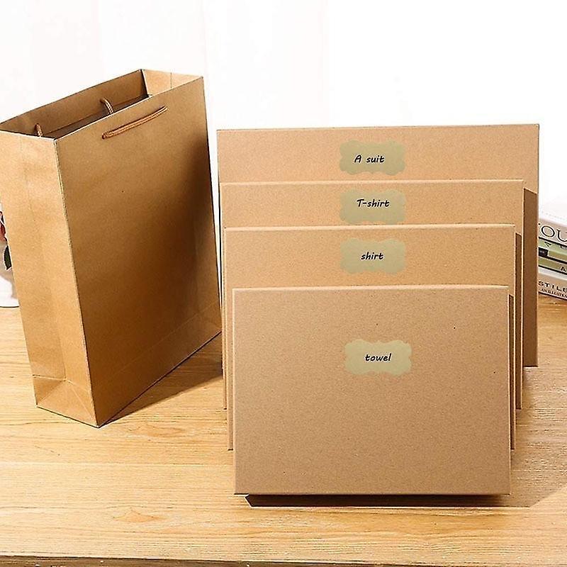 300pcs Vintage Blank Kraft Paper Sealing Sticker Diy Kitchen Classification Baking Packaging Self-adhesive Paper Label Gift Tags - Image 5