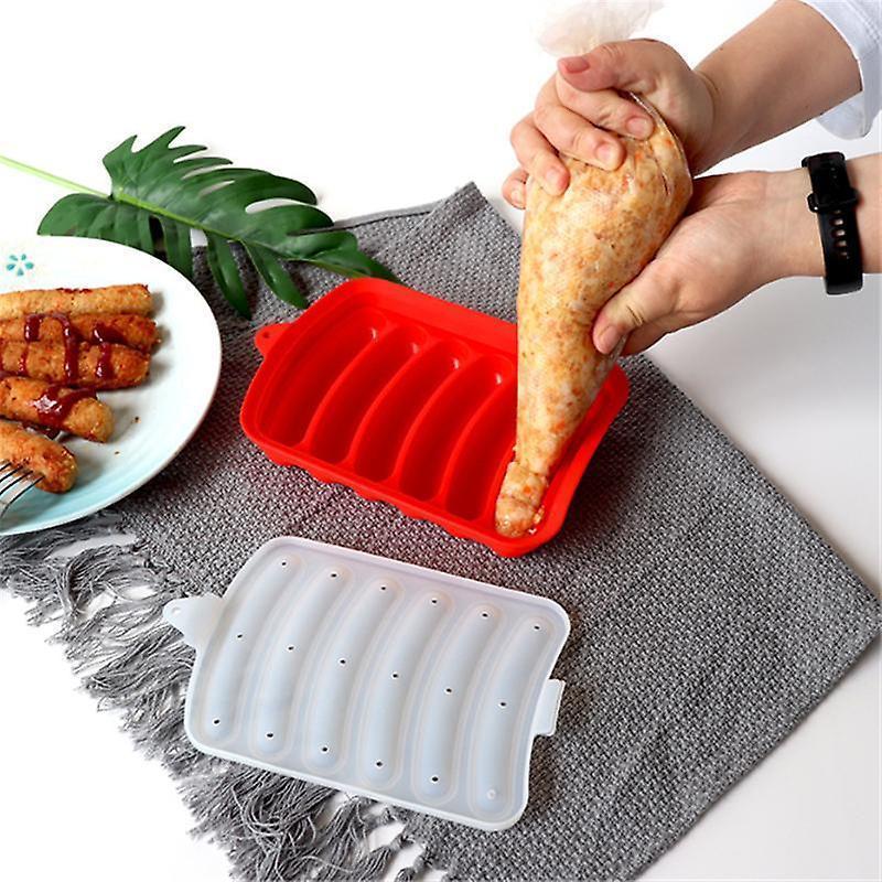 Silicone Sausage Maker Mold Diy Silicone Handmade Hamburger Hot Dog Mold Reusable Kitchen Accessories Gadget For Cake Baking Pie - Image 1