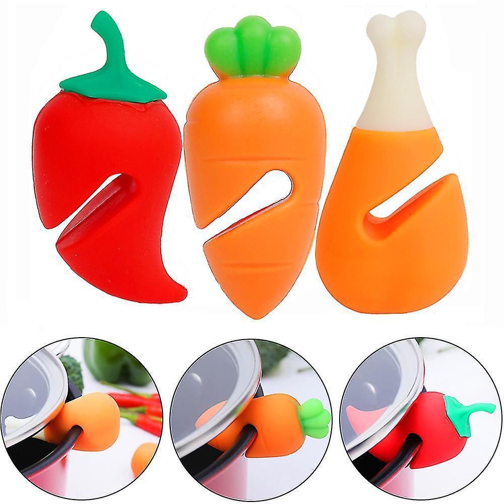 Silicone Pot Lid Holder Anti-spill Rack Heat-resistant Anti-overflow Stoppers Pot Cover Lifter Holder Durable Kitchen Gadgets - Image 1