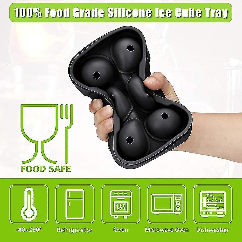 Ice Cube Mold, Silicone Ice Cube Mold, Aibast Ice Cube Mold With Lid, Large Ice Gift - Image 4