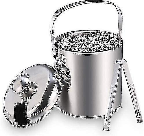 Ice Bucket Ice Bucket Champagne Cooler Ice Cube Container With Tongs And Lid - Image 1