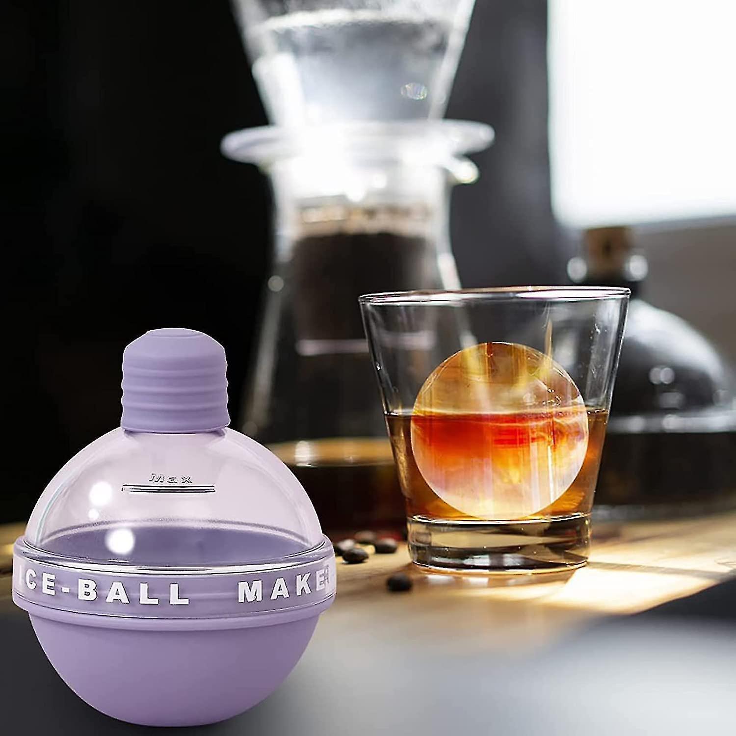 Summer New Creative Light Bulbs Ice Molds,silicone Ice Cube Molds,ice Ball Maker, Whiskey Ice Mold,2.5 Inches Sphere Ice Mold For Whiskey And Cocktail - Image 2