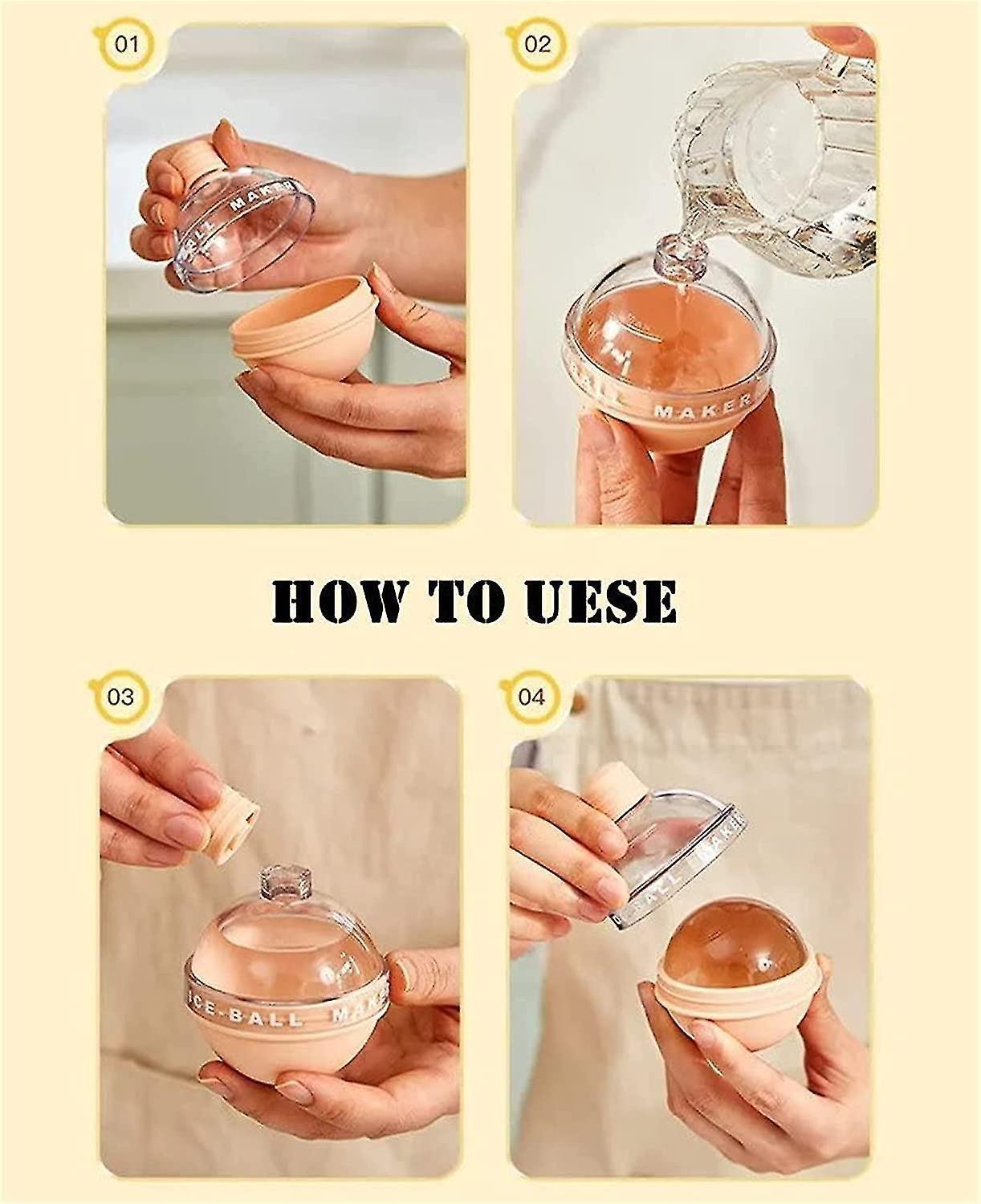 Summer New Creative Light Bulbs Ice Molds,silicone Ice Cube Molds,ice Ball Maker, Whiskey Ice Mold,2.5 Inches Sphere Ice Mold For Whiskey And Cocktail - Image 4