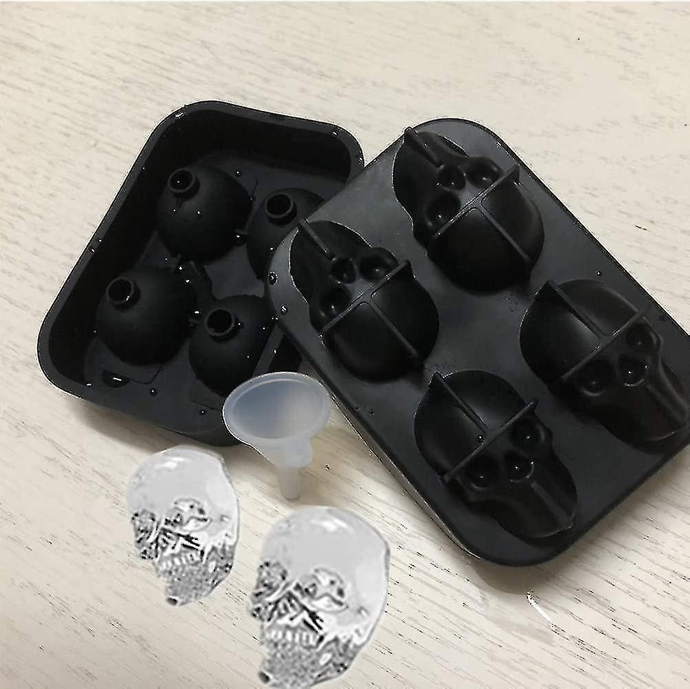 3d Skull Ice Tray Skull Silicone Moulds Skull Flexible Silicone Ice Cube Mould - Image 2