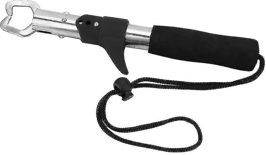 Fish Lip Gripper, Stainless Steel Fish Lip Grabber Fish Grip Holder Fishing Tackle Accessory With Rope - Image 1