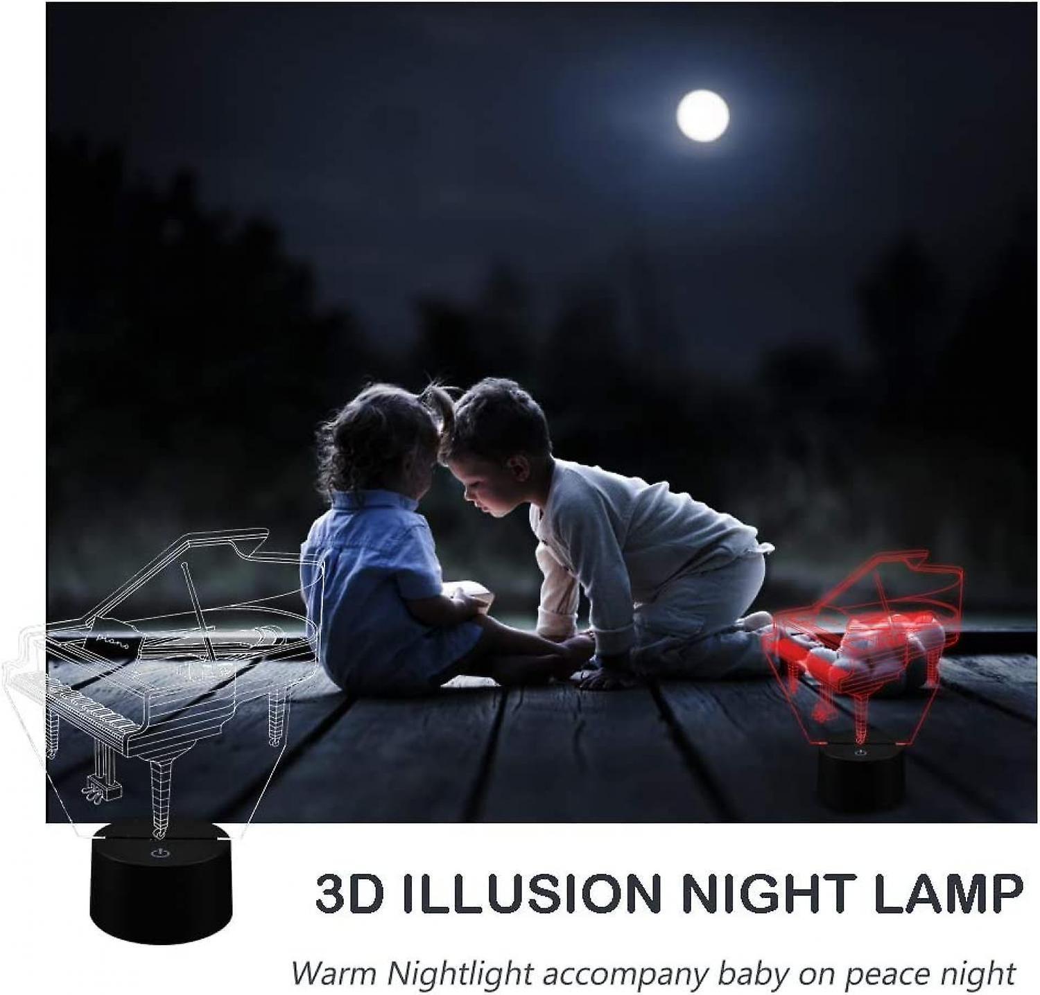 3D Lamp Illusion Piano Night Light Decor 16 Colors - Image 5