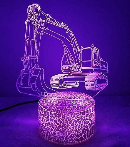 JUSCH 3D Excavtor Car Truck Night Light Table Desk Optical Illusion - Image 2