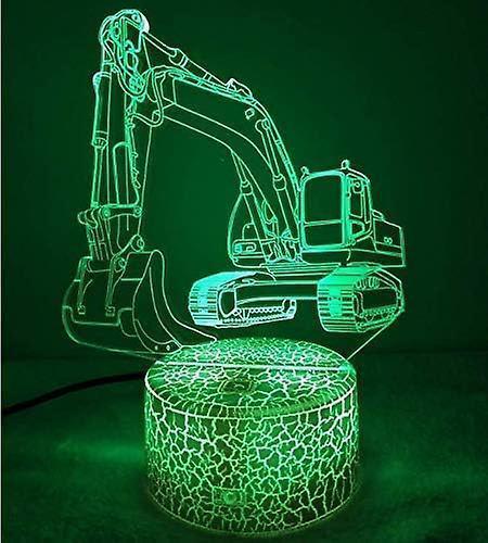 JUSCH 3D Excavtor Car Truck Night Light Table Desk Optical Illusion - Image 3