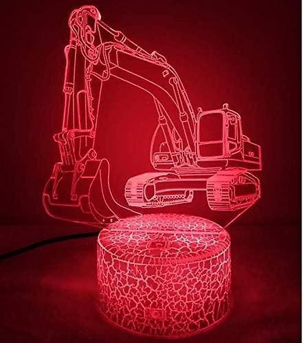 JUSCH 3D Excavtor Car Truck Night Light Table Desk Optical Illusion - Image 4