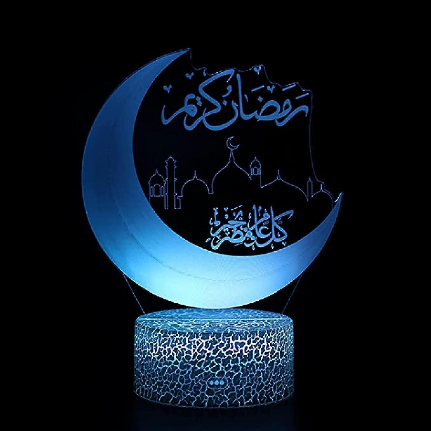 3D Night Light LED Illusion Desk Table Lamp 16 Color - Image 4
