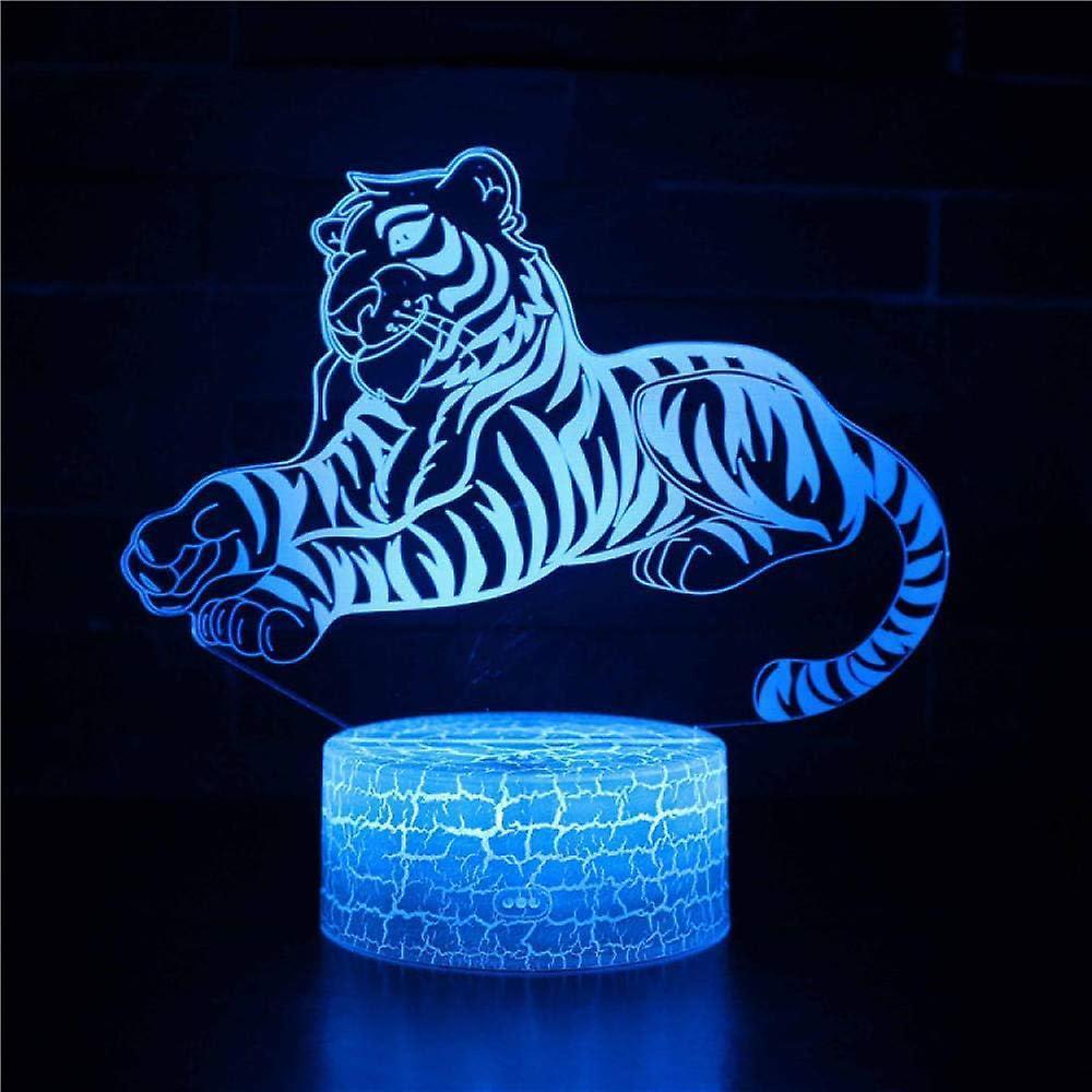 3D Light Lamps Tiger 3D Illusion lamp led Night Light Optical Illusion Lights Night lamp Adults led Lights for babies Girls Boys - Image 1