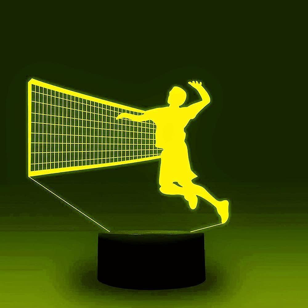 3D Volleyball Night Light Table Desk Optical Illusion Lamps 7 Color Changing Lights LED Table Lamp Xmas Home Love Birthday babies babies Decor Gift - Image 3
