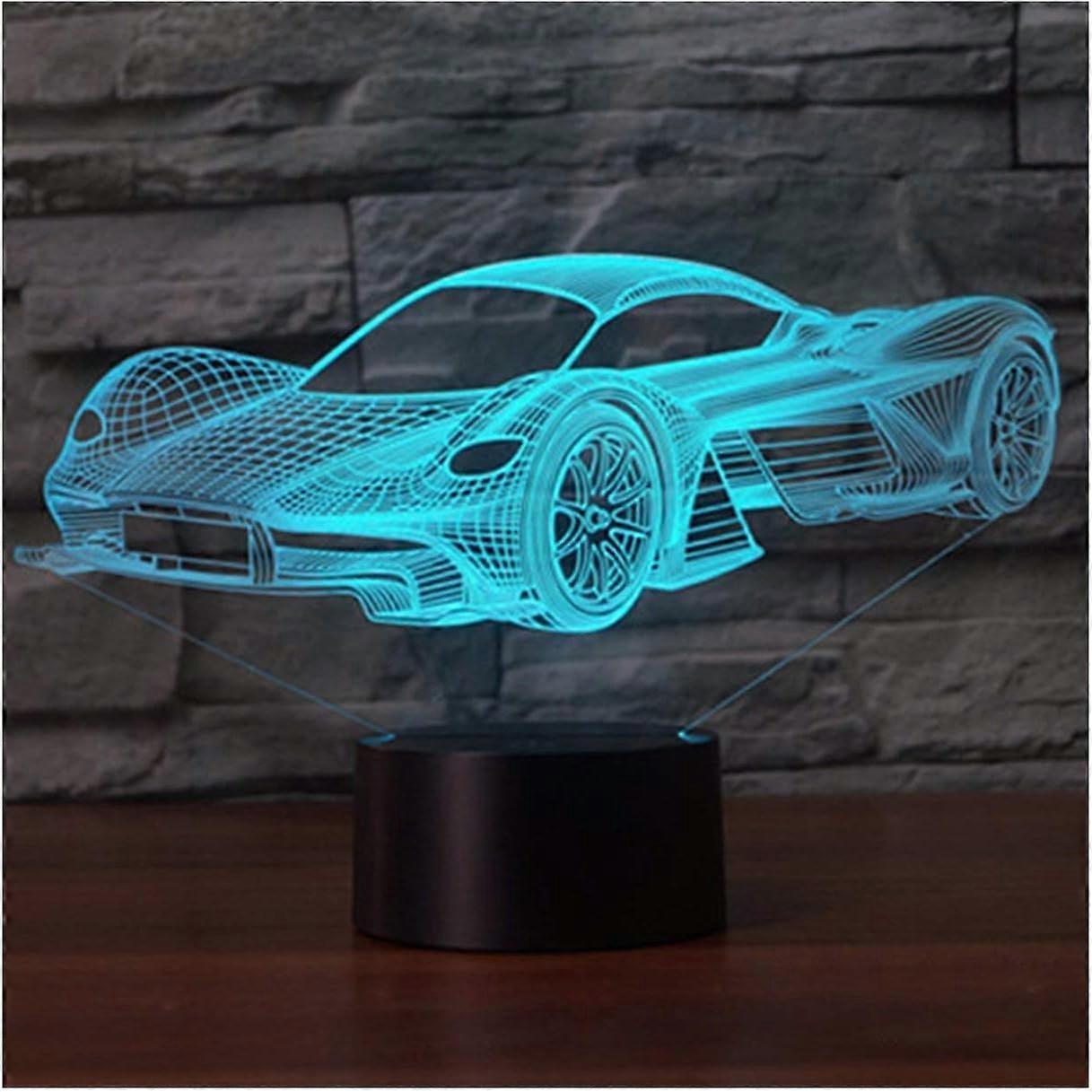 3D Optical Illusion Lamp LED Night Light Optical Illusion Night Light 16 Colors Touch Night Lamp for Bedroom Art Deco - Image 1