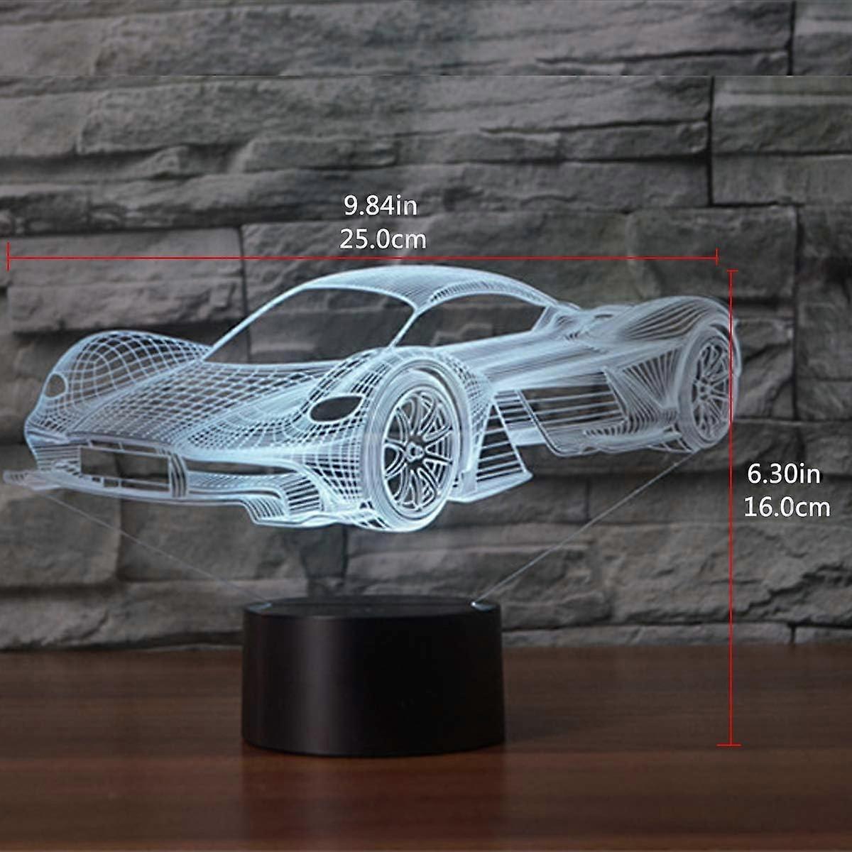 3D Optical Illusion Lamp LED Night Light Optical Illusion Night Light 16 Colors Touch Night Lamp for Bedroom Art Deco - Image 4