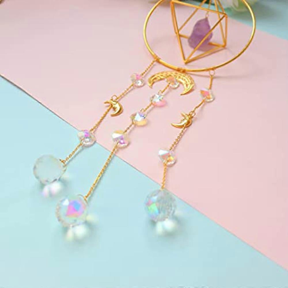 Crystal Prism - Handmade Gold Plated Suncatcher Chandelier Hanging Crystal Tracery - Image 4