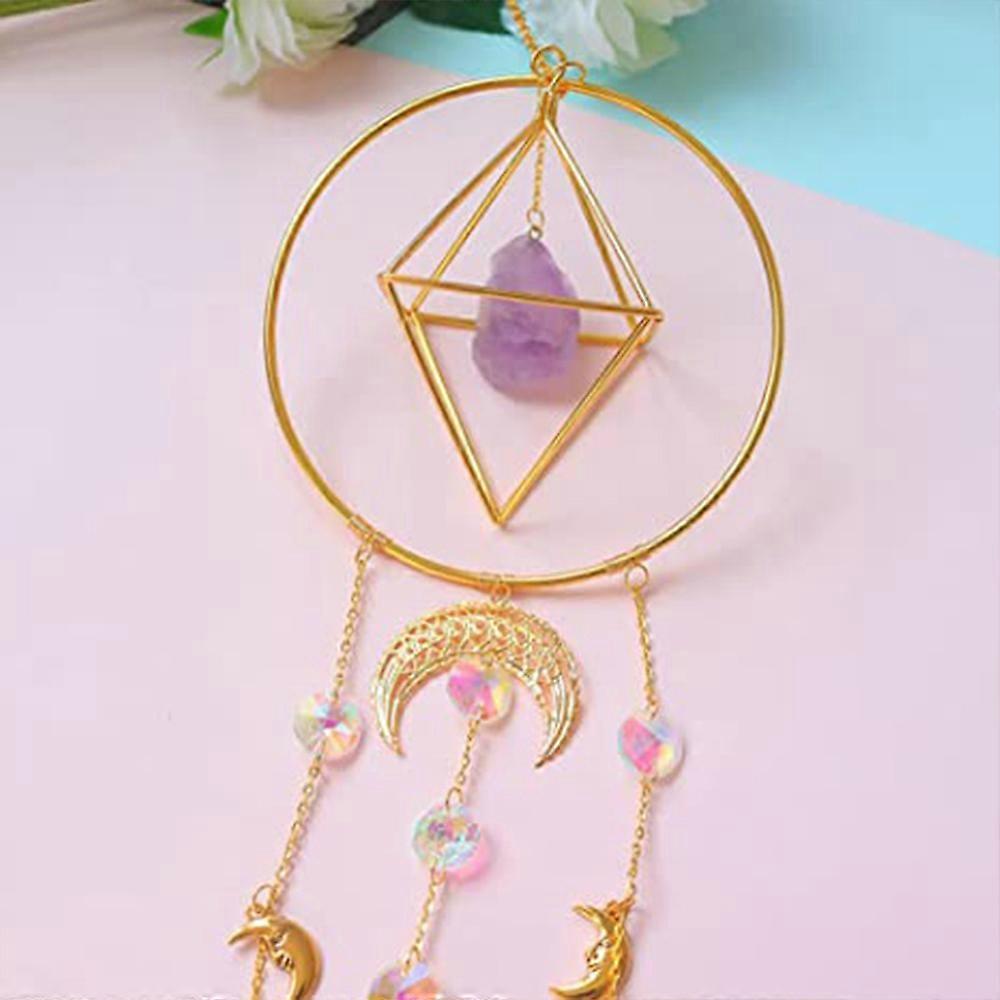 Crystal Prism - Handmade Gold Plated Suncatcher Chandelier Hanging Crystal Tracery - Image 5