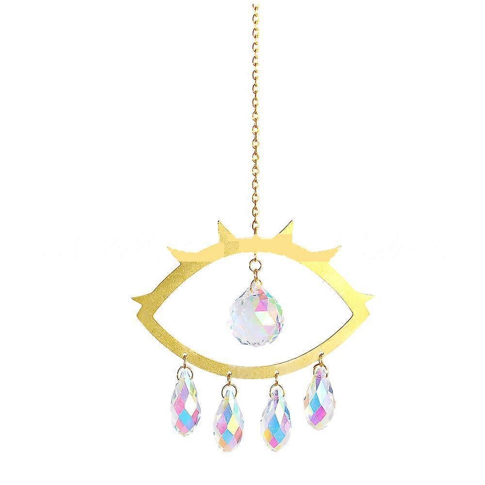 Evil Eye Suncatcher Crystal Light Catcher window curtain home decoration crystal tracery - Image 1