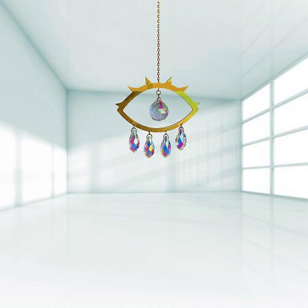 Evil Eye Suncatcher Crystal Light Catcher window curtain home decoration crystal tracery - Image 2