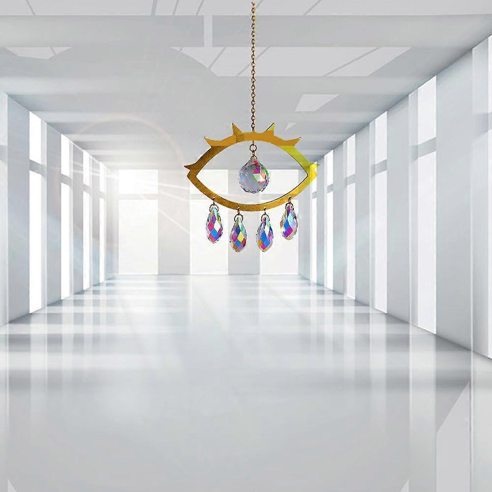 Evil Eye Suncatcher Crystal Light Catcher window curtain home decoration crystal tracery - Image 3