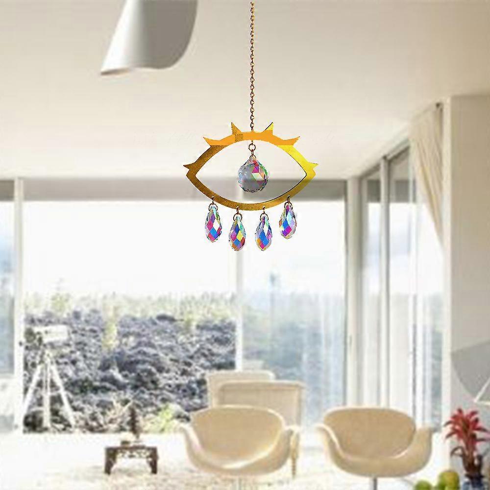 Evil Eye Suncatcher Crystal Light Catcher window curtain home decoration crystal tracery - Image 4