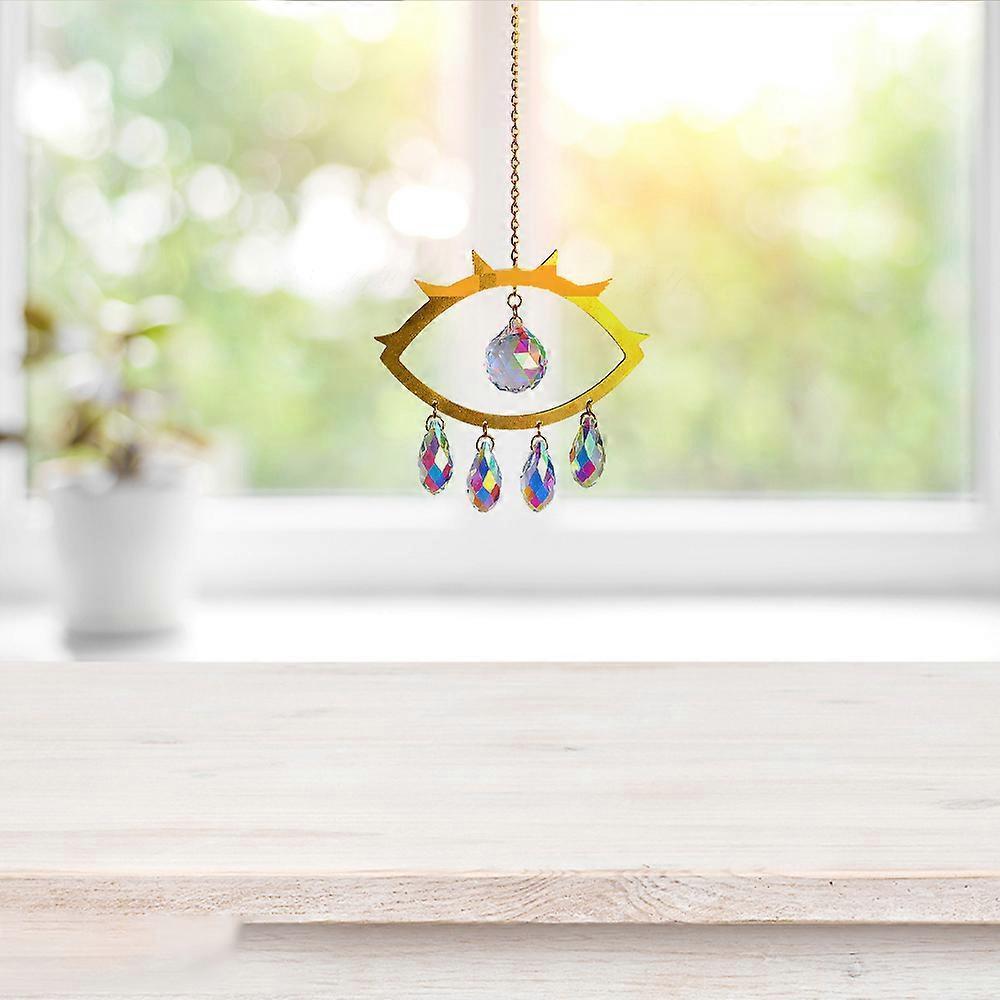 Evil Eye Suncatcher Crystal Light Catcher window curtain home decoration crystal tracery - Image 5