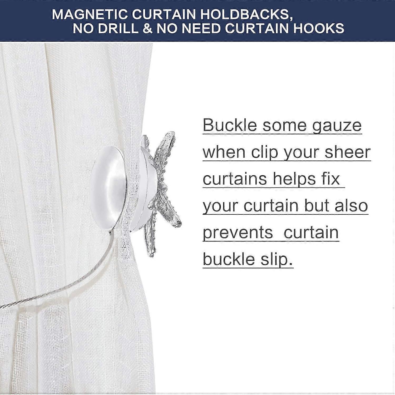 Set of 2 crystal hangers with silver padlocks for curtain buckles - Image 5
